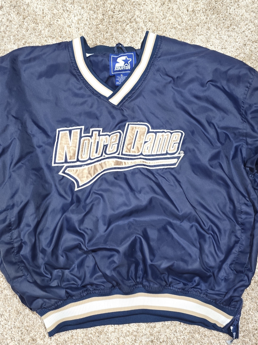STARTER Vintage Navy Blue Windbreaker XL